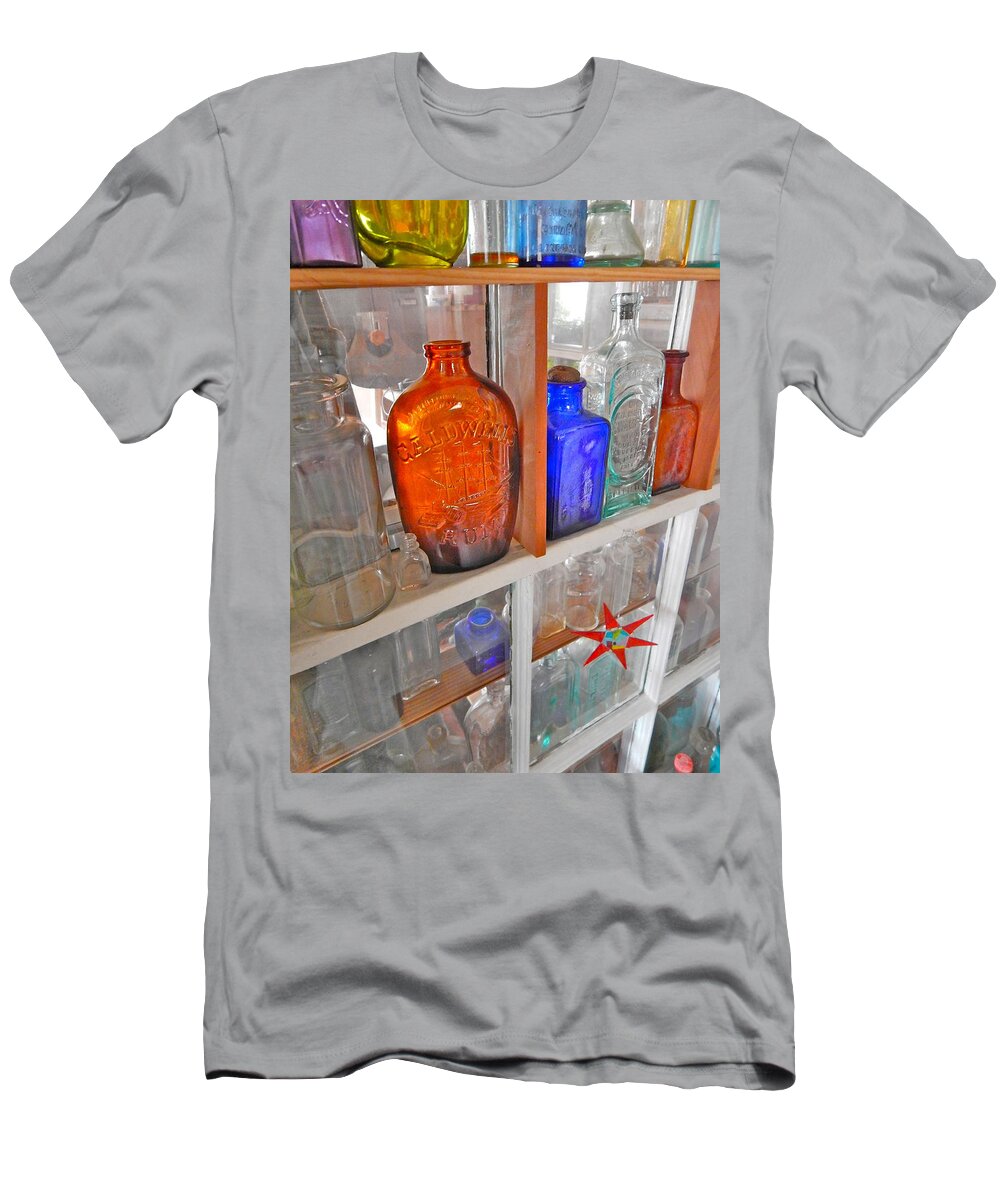 Still Life T-Shirt featuring the photograph Bottles 18 by George Ramos