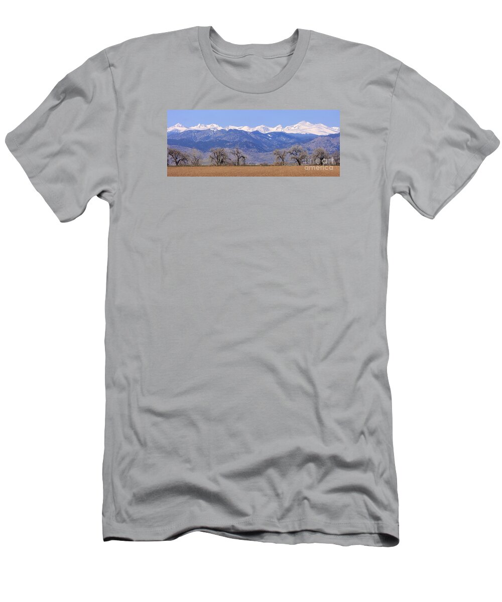 Boulder T-Shirt featuring the photograph Boulder County Colorado Panorama by James BO Insogna