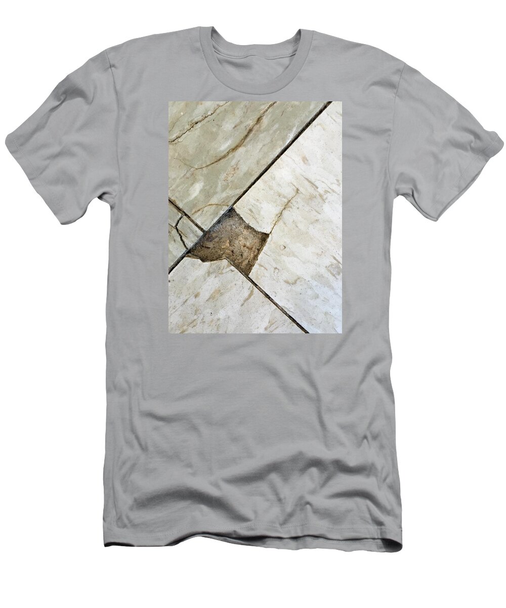 Abstract T-Shirt featuring the photograph Broken Abstract Vertical by Photographic Arts And Design Studio
