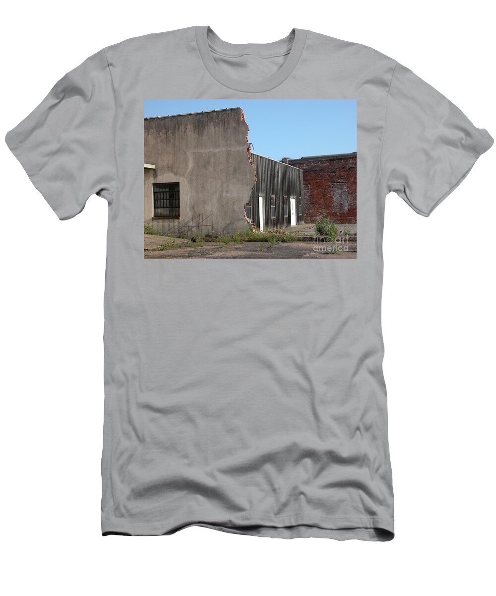 Clarksdale T-Shirt featuring the photograph Broken wall by Jim Goodman
