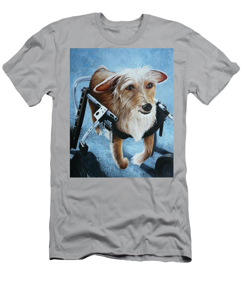 Pet T-Shirt featuring the painting Buddy's Hope by Vic Ritchey