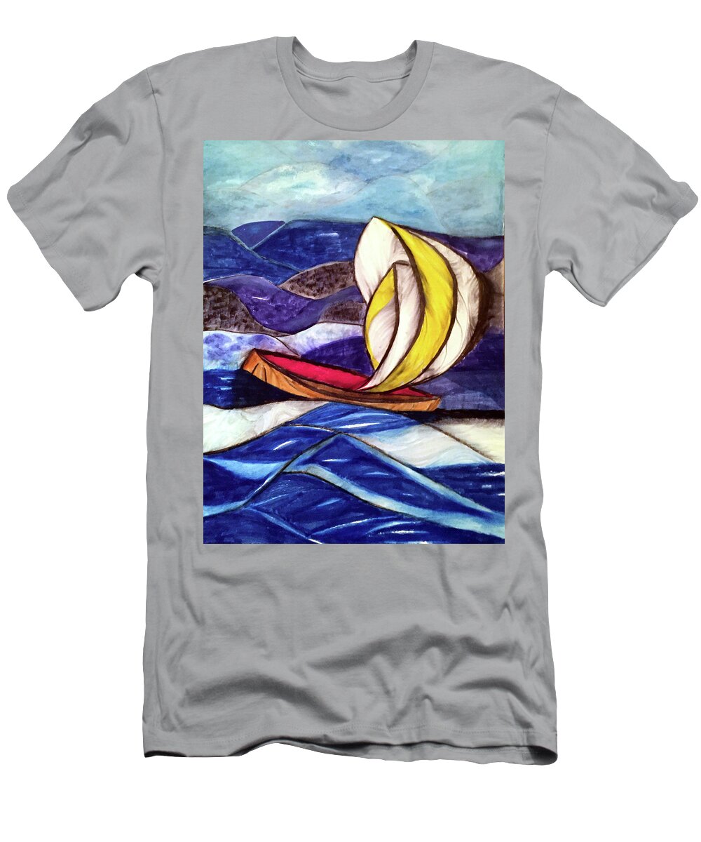 Seacape T-Shirt featuring the digital art Bump by Dennis Ellman