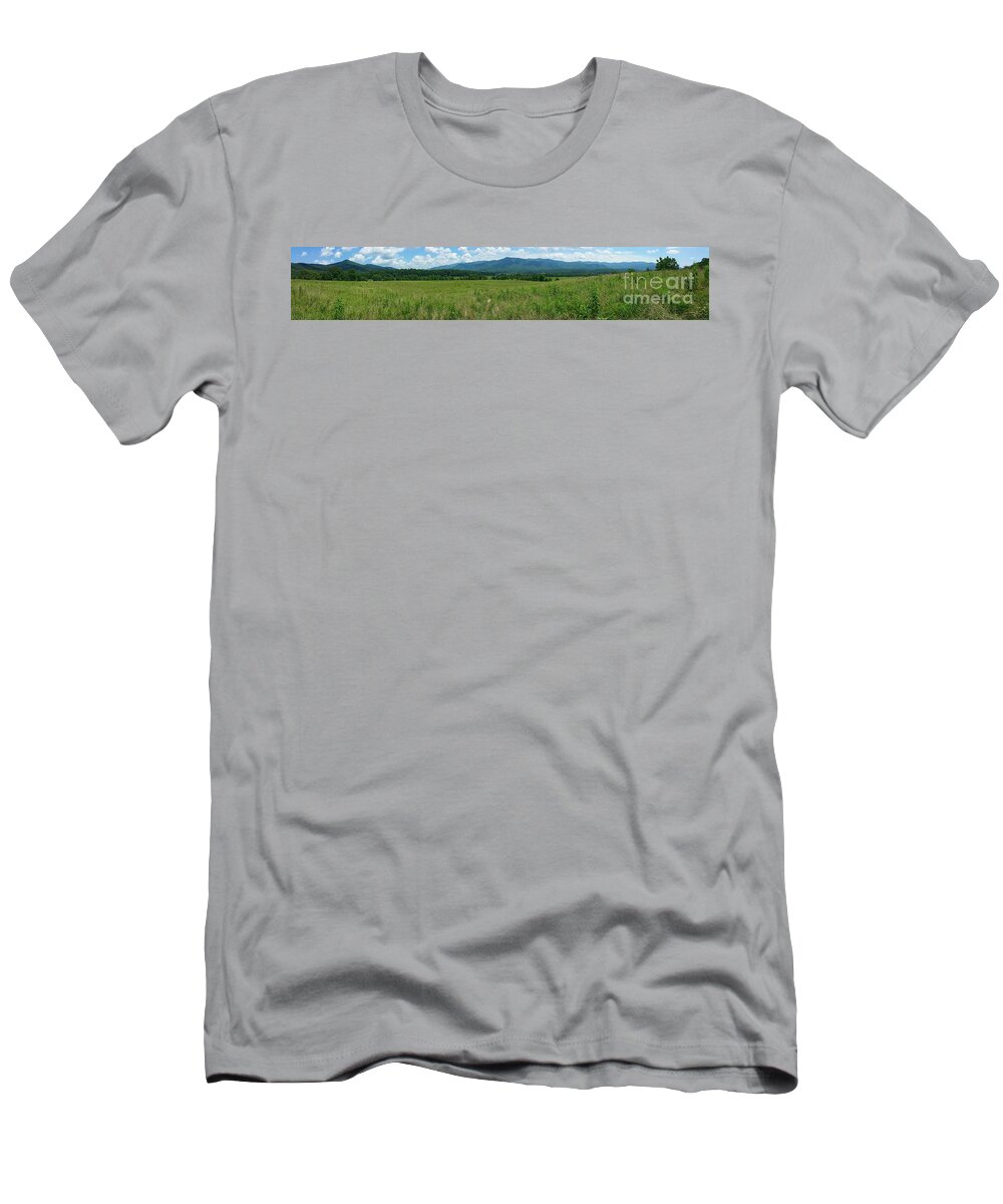 Blue T-Shirt featuring the photograph Cades Valley by Geraldine DeBoer