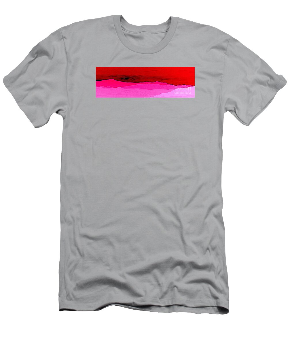 Pinks T-Shirt featuring the photograph California horizon by Barbara Leigh Art