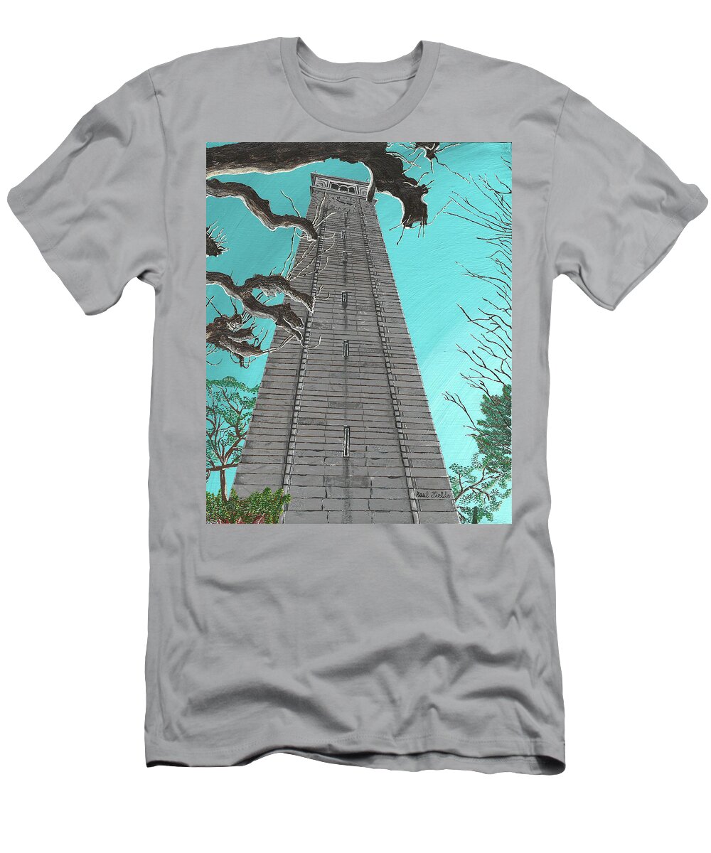 Campaneli T-Shirt featuring the painting Campanile by Paul Fields