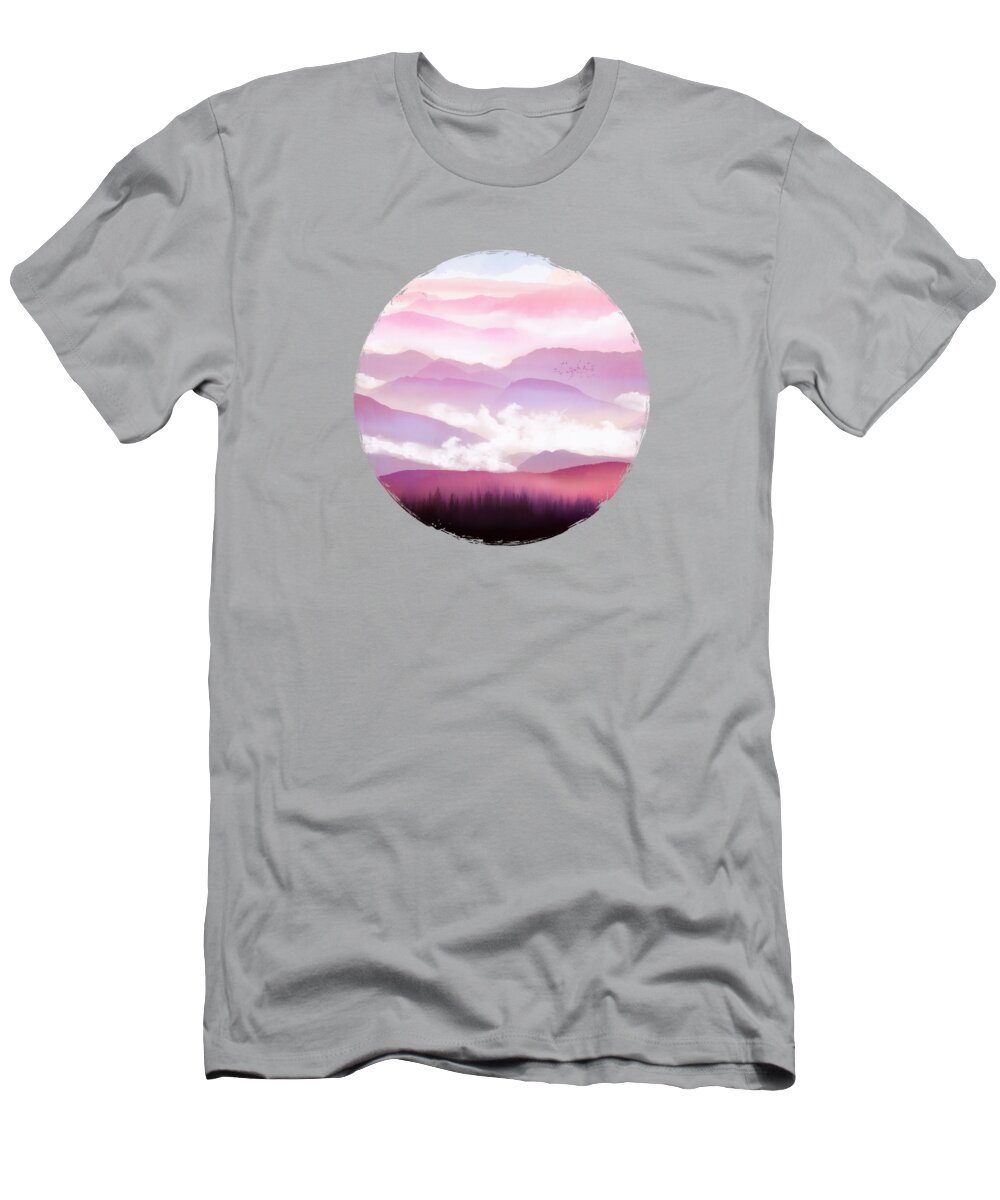 Mist T-Shirt featuring the digital art Candy Floss Mist by Spacefrog Designs