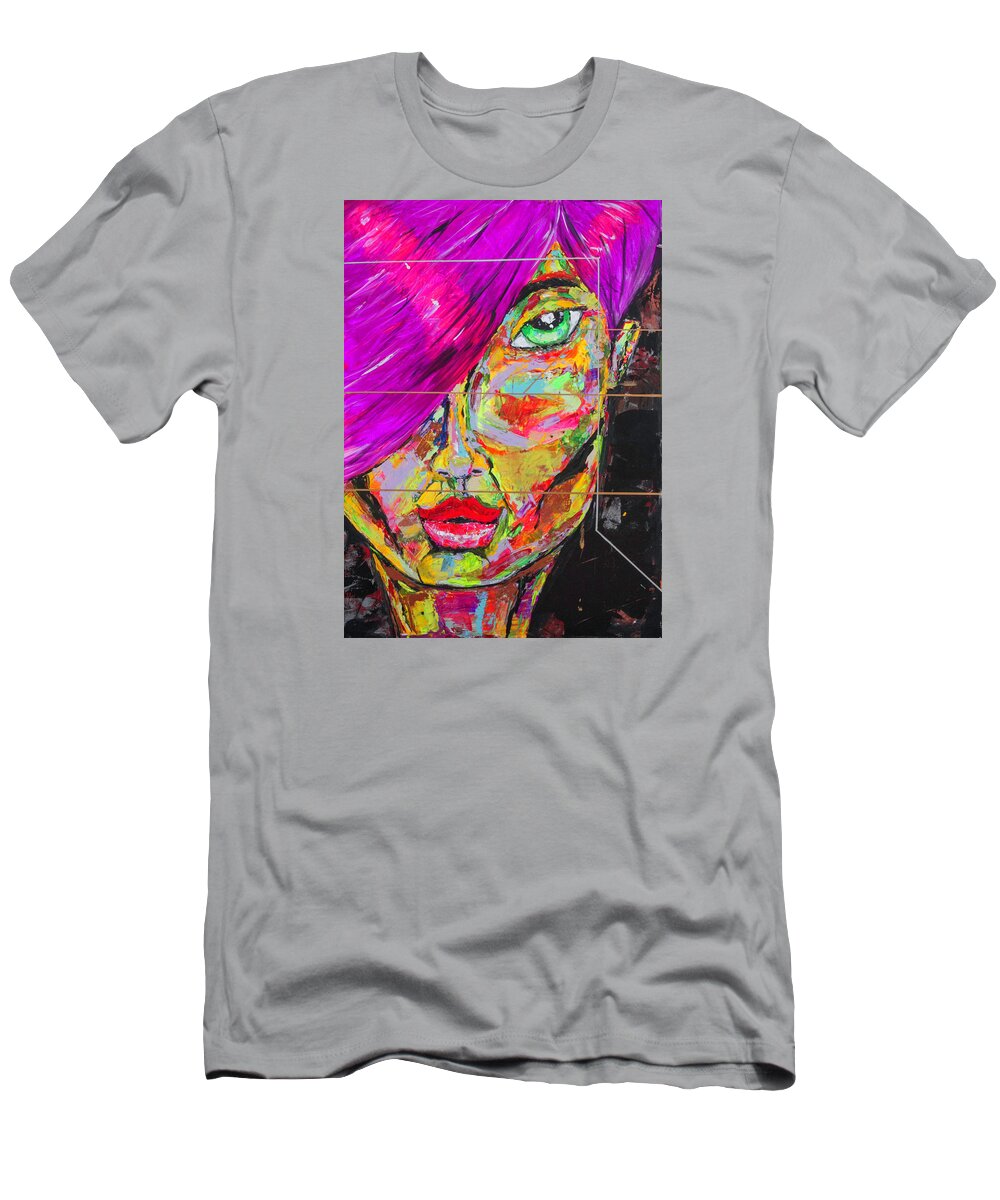 Julius Has Always Been Drawn To T-Shirt featuring the painting Candy by Julius Hannah