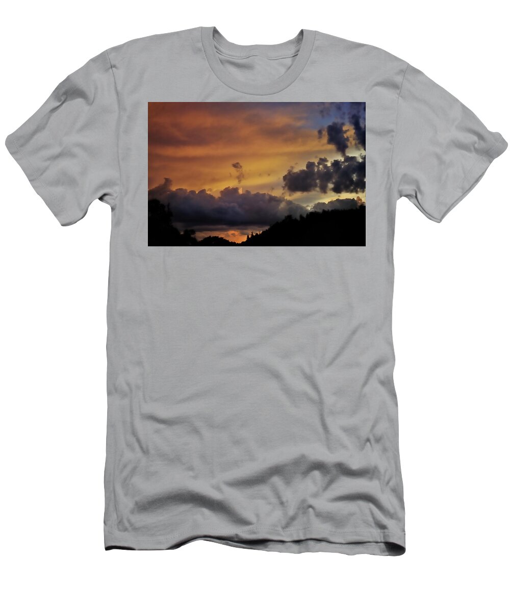 Landscape T-Shirt featuring the photograph Canyon Sunset by Ron Cline