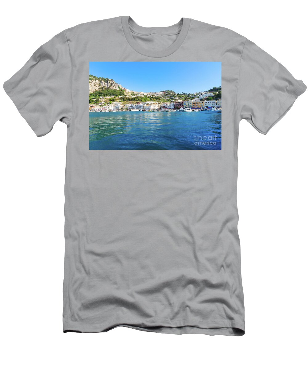 Capri T-Shirt featuring the photograph Capri Island, Italy by Anastasy Yarmolovich