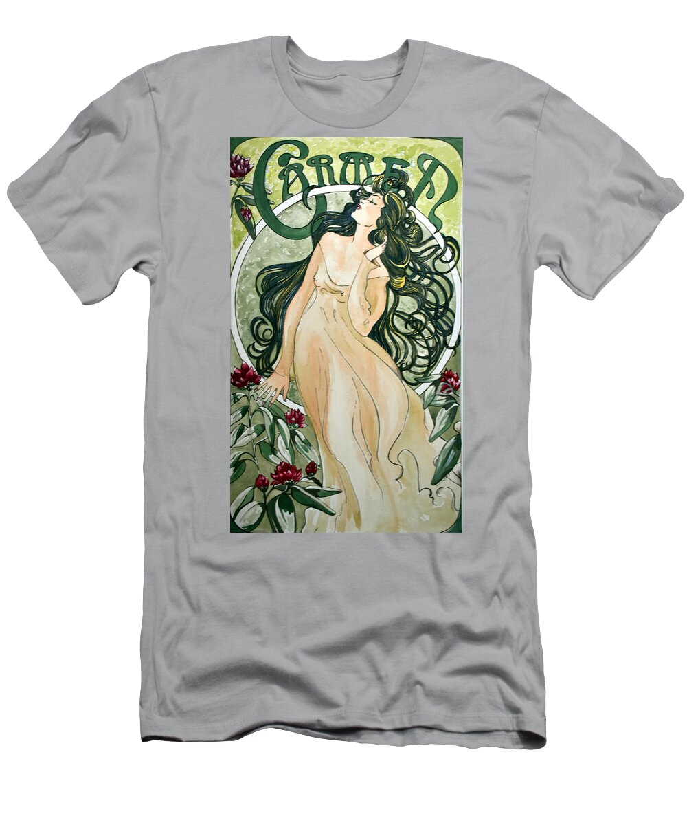 Carmen T-Shirt featuring the painting Carmen by Susan Moore