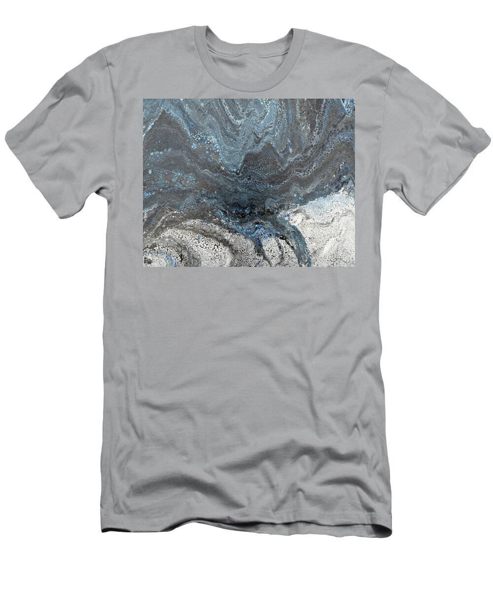 Abstract T-Shirt featuring the painting Carried Along by Joanne Grant