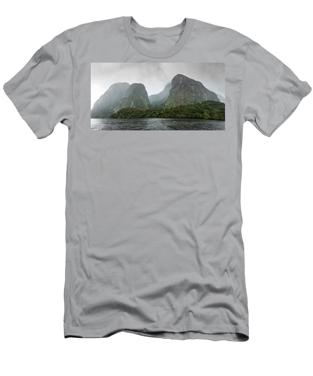 New Zealand T-Shirt featuring the photograph Carved by Glaciers by Chris Cousins