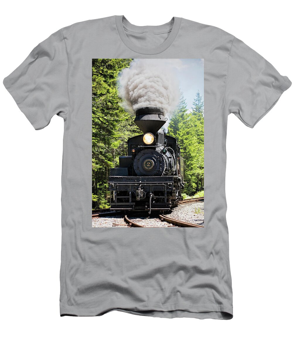 Train T-Shirt featuring the photograph Cass Shay #2 by Deborah Penland