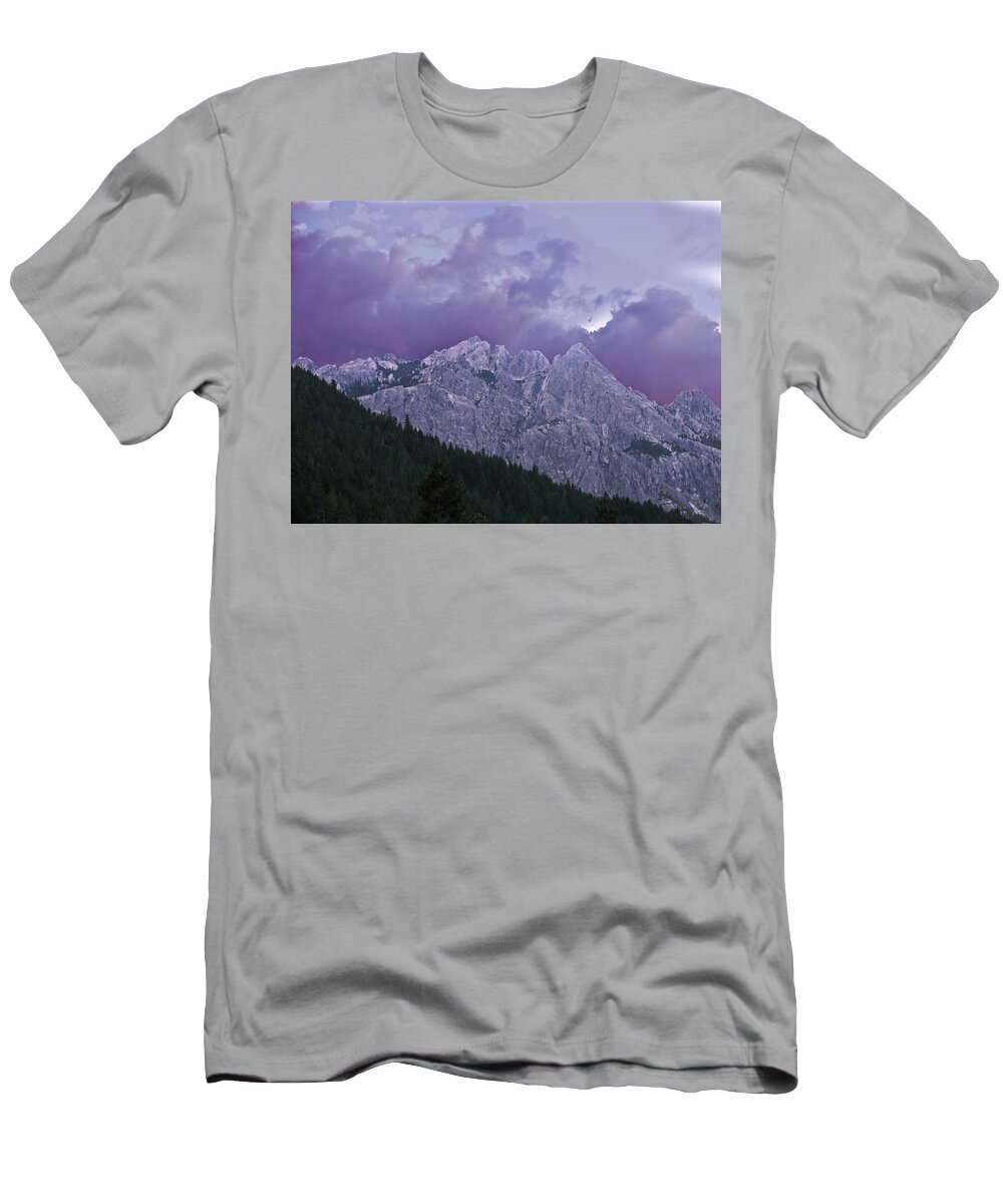 Landscape T-Shirt featuring the photograph Castle Craggs by Karen W Meyer