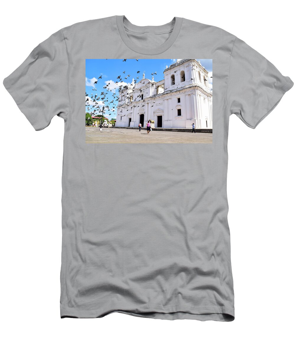 Cathedral T-Shirt featuring the photograph Cathedral of Leon by Nicole Lloyd
