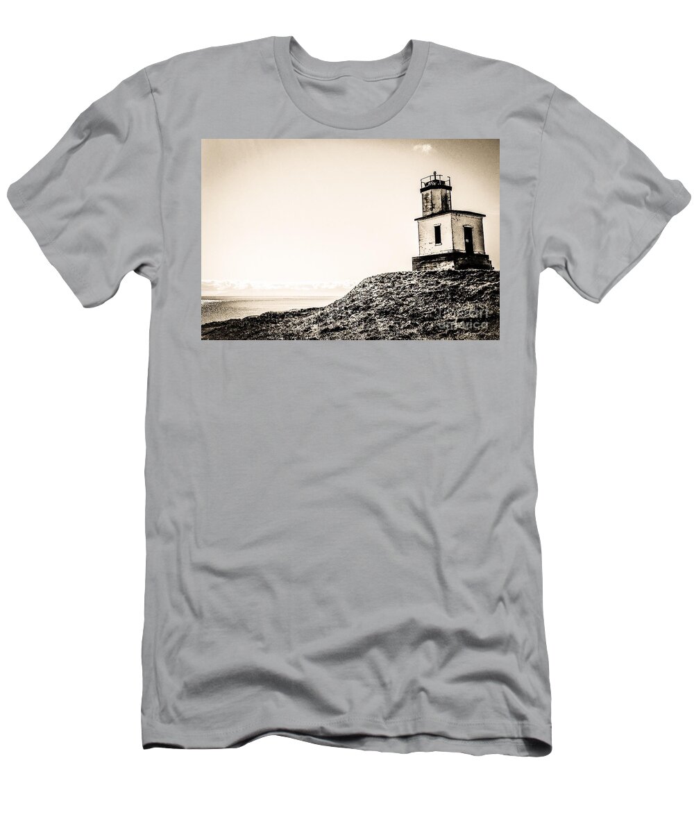 Photography T-Shirt featuring the photograph Cattle Point Lighthouse by William Wyckoff