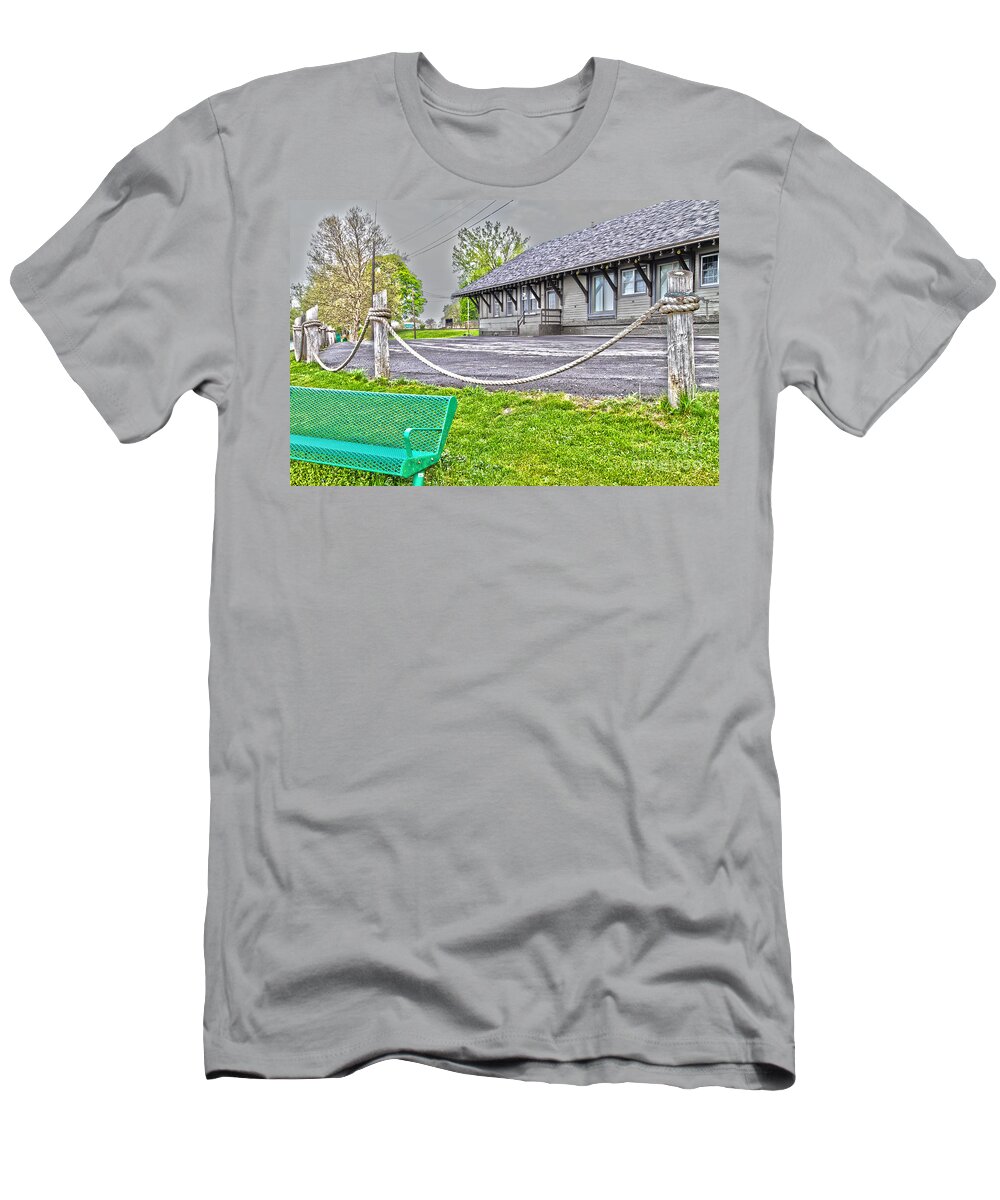 Cayuga T-Shirt featuring the photograph Cayuga Offices by William Norton