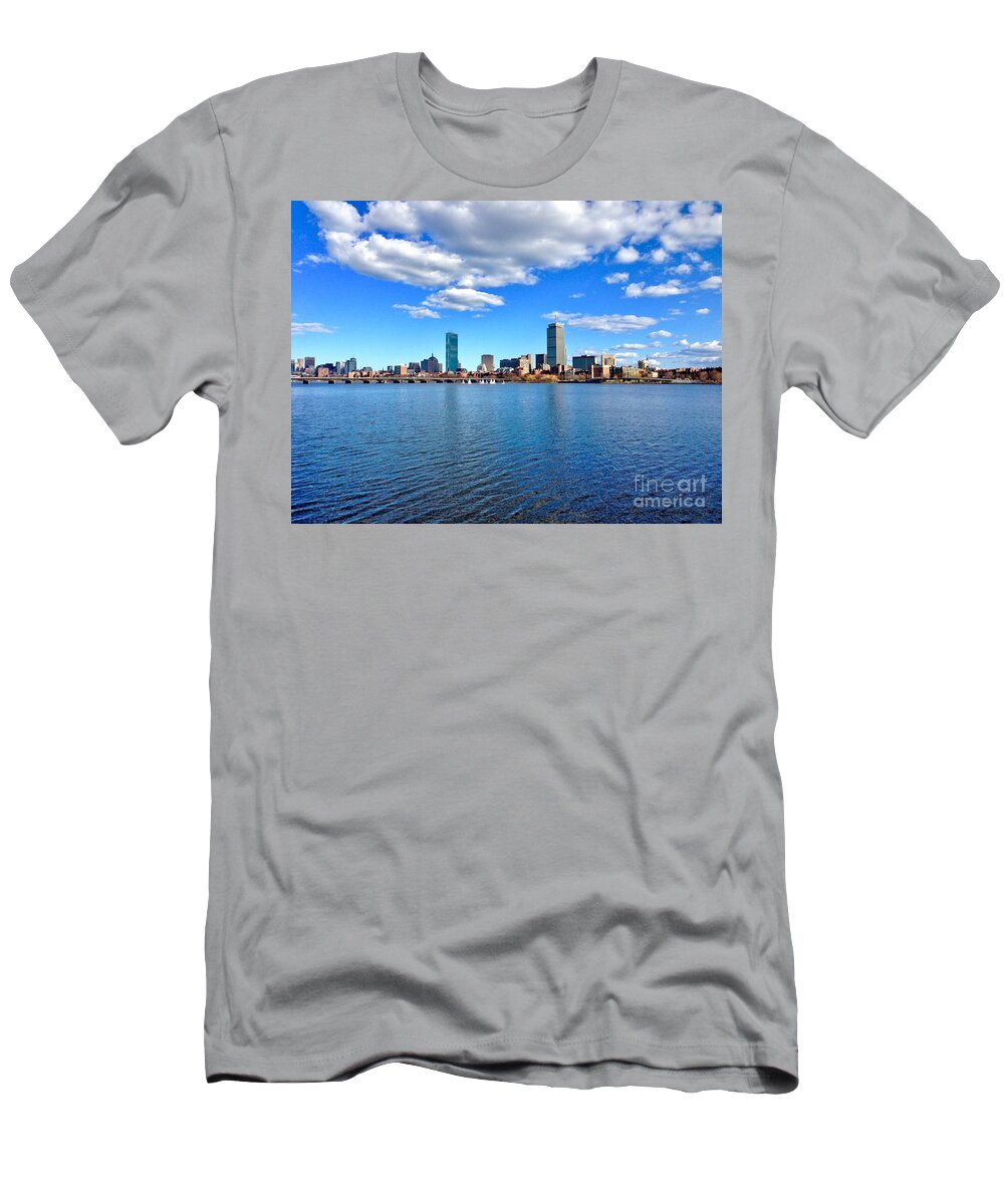 Boston T-Shirt featuring the photograph Charles River by Dennis Richardson