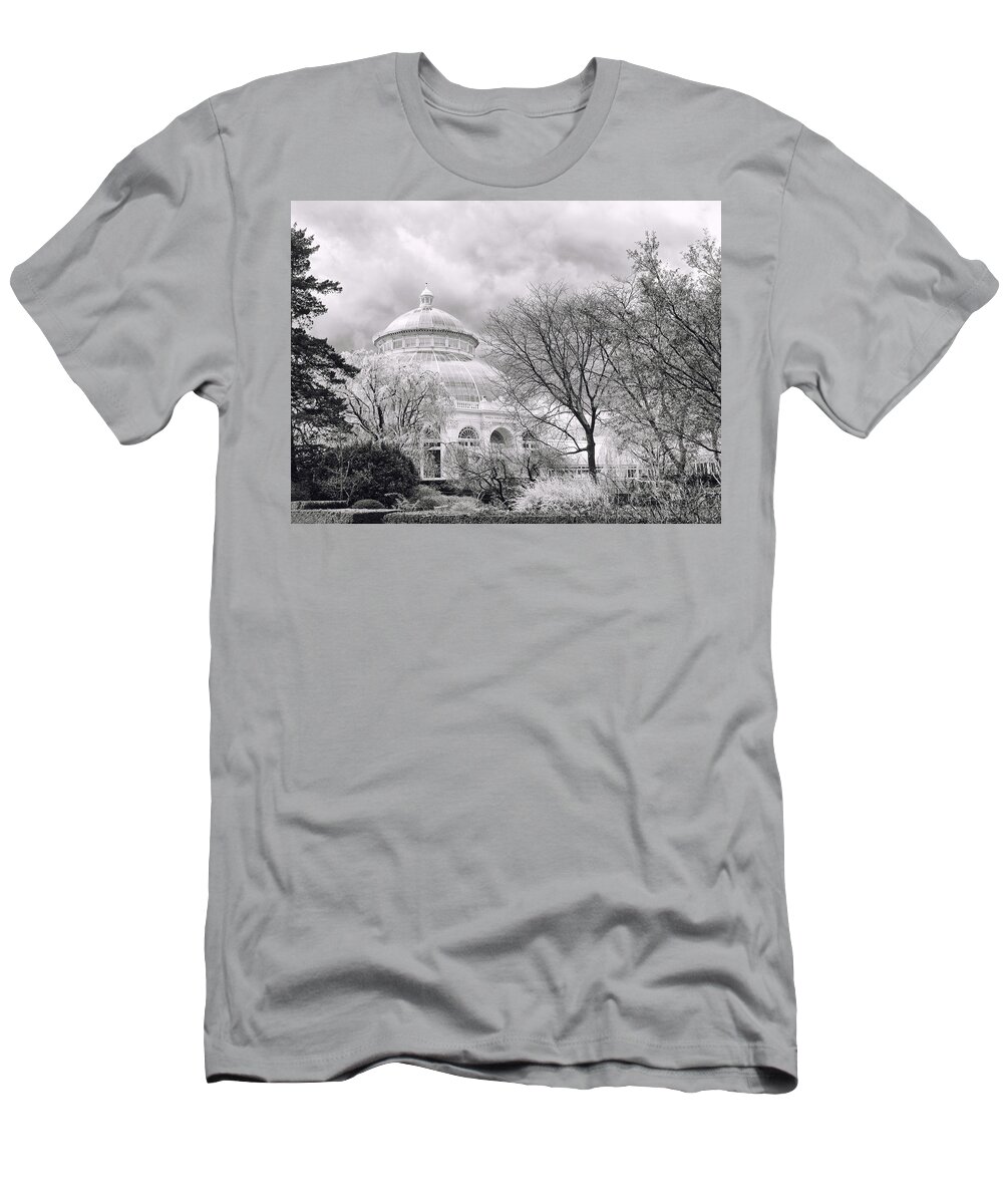 Nature T-Shirt featuring the photograph Cherry Blossom Monochrome by Jessica Jenney