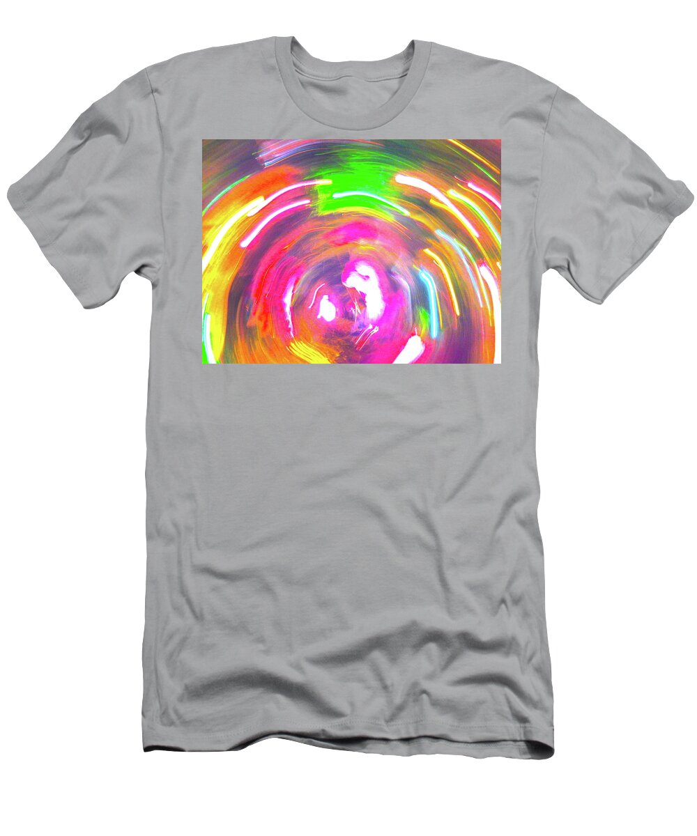 Color Abstract T-Shirt featuring the photograph Christmas Lights 42 by George Ramos