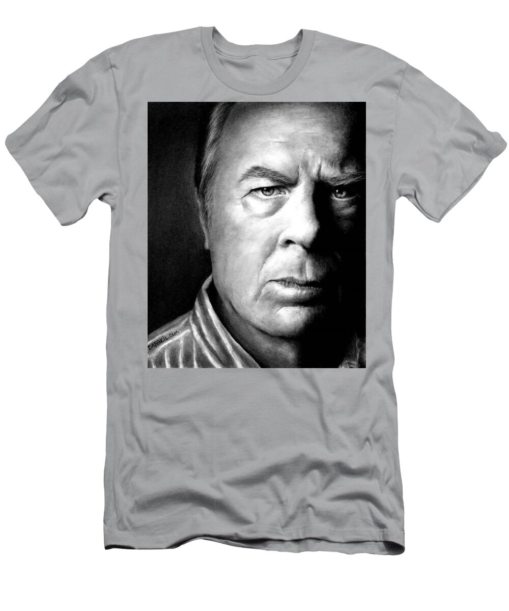 Michael Mckean T-Shirt featuring the drawing Chuck McGill by Rick Fortson