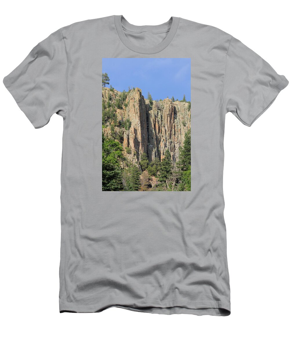 Cliffs T-Shirt featuring the photograph 2D14258-Cimarron Palisades 6 by Ed Cooper Photography