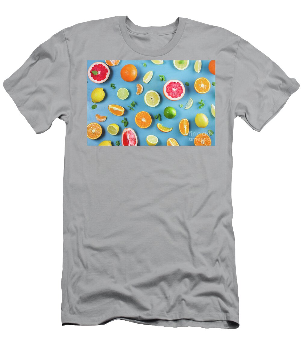 Citrus T-Shirt featuring the photograph Citrus Summer by Anastasy Yarmolovich