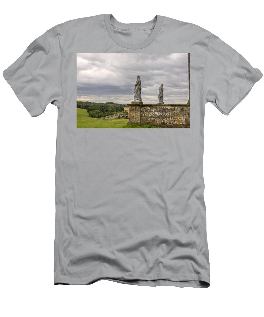 1724 T-Shirt featuring the photograph Classical statues at the Temple of the winds by Patricia Hofmeester