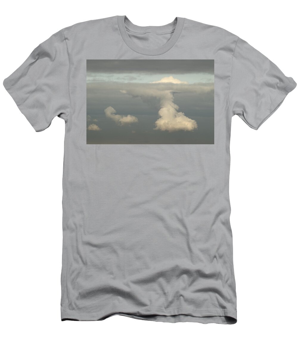 Sky T-Shirt featuring the photograph Cloud Breaks Through Cloud by Adrian Wale