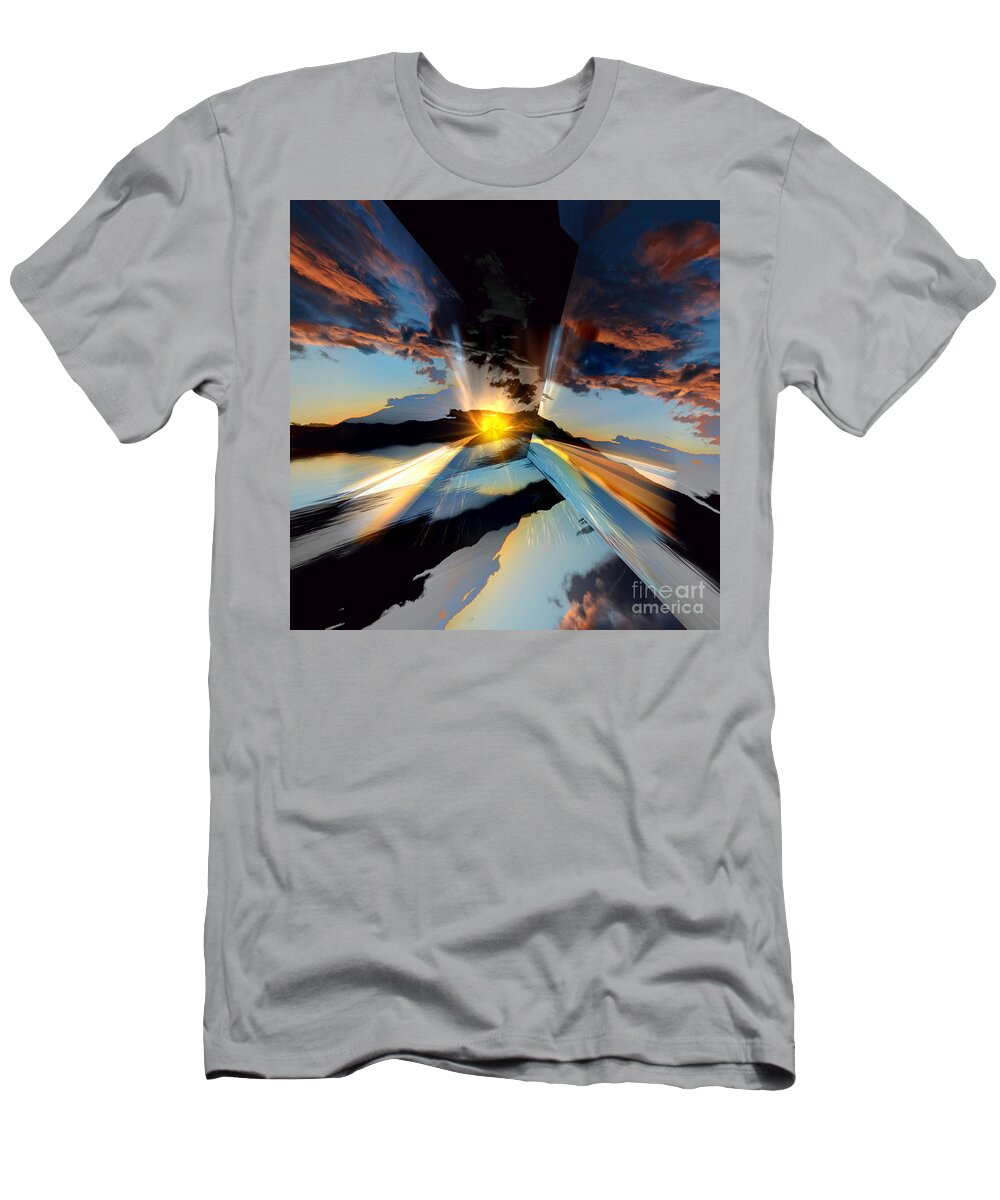 Clouds T-Shirt featuring the photograph Cloud Reflections by Elaine Hunter