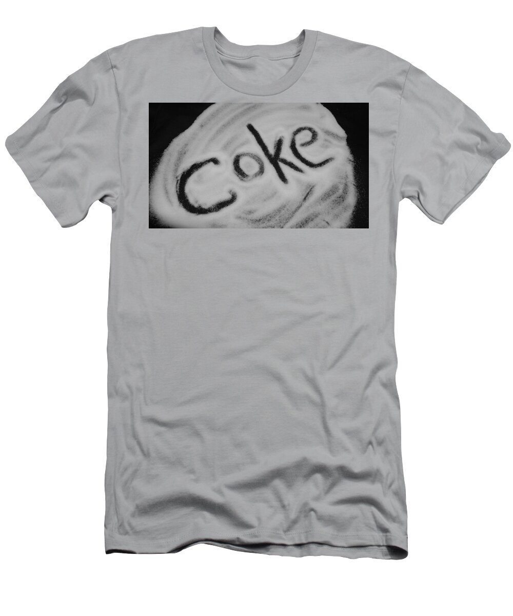 Black And White T-Shirt featuring the photograph Coke by Rob Hans
