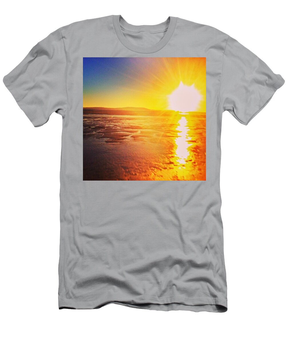 Beautiful T-Shirt featuring the photograph College Sunset by Tai Lacroix