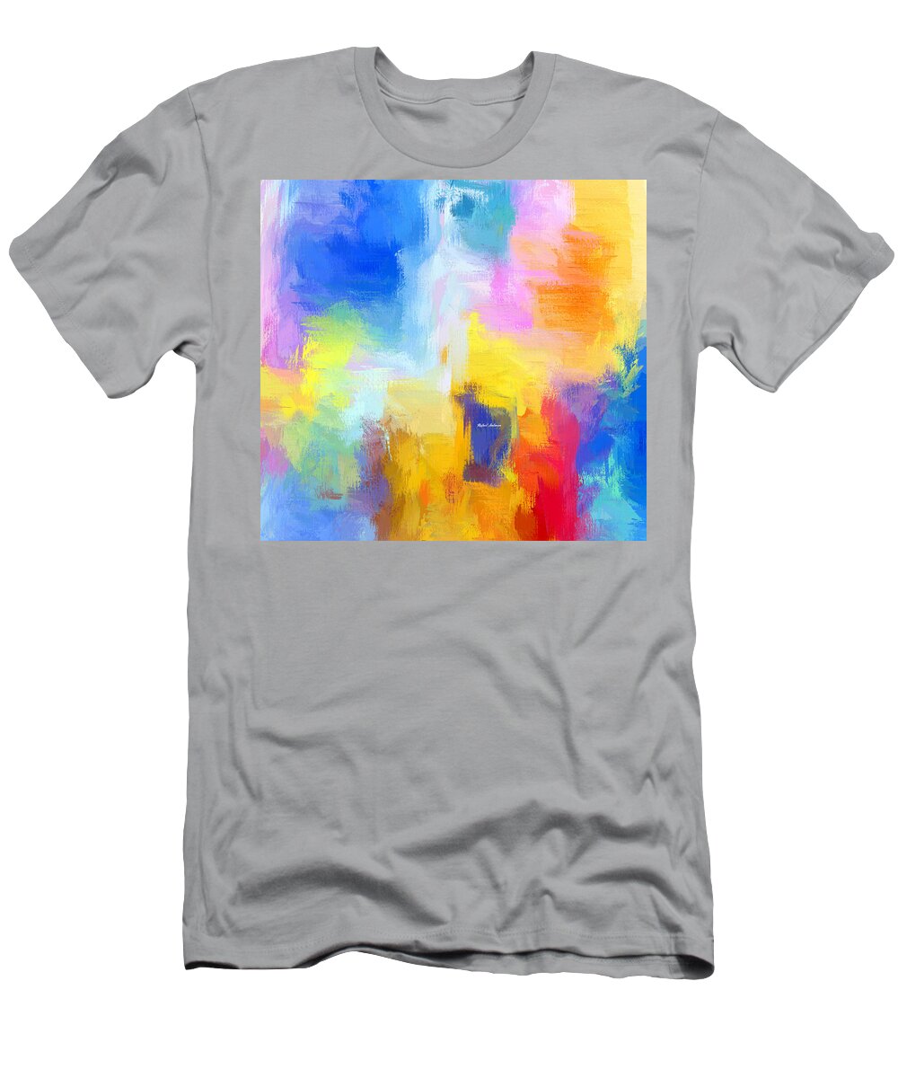 Rafael Salazar T-Shirt featuring the digital art Colorful Melody by Rafael Salazar