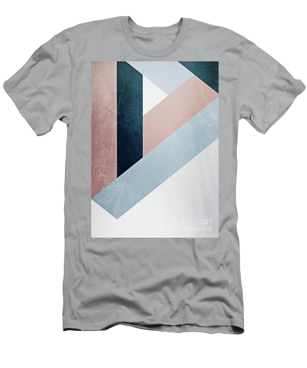 Complex T-Shirt featuring the mixed media Complex Triangle by Emanuela Carratoni