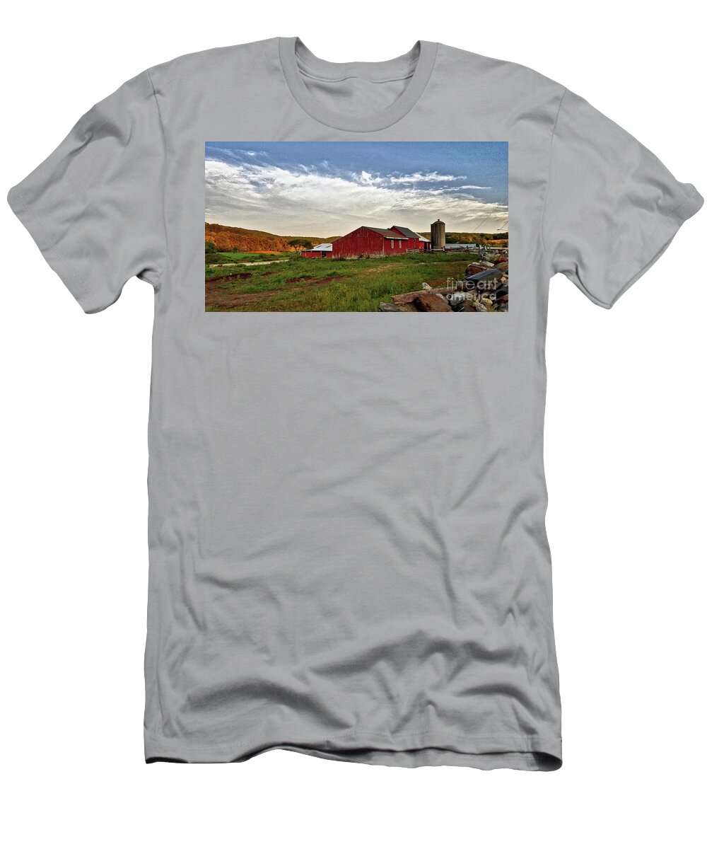 This Farm Is Located In Rural Warren T-Shirt featuring the photograph Connecticut Country by Dani McEvoy
