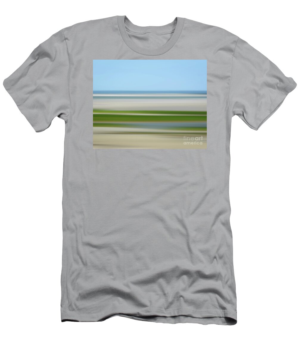 Water T-Shirt featuring the digital art Contemporary Waterscape by Lorraine Cosgrove