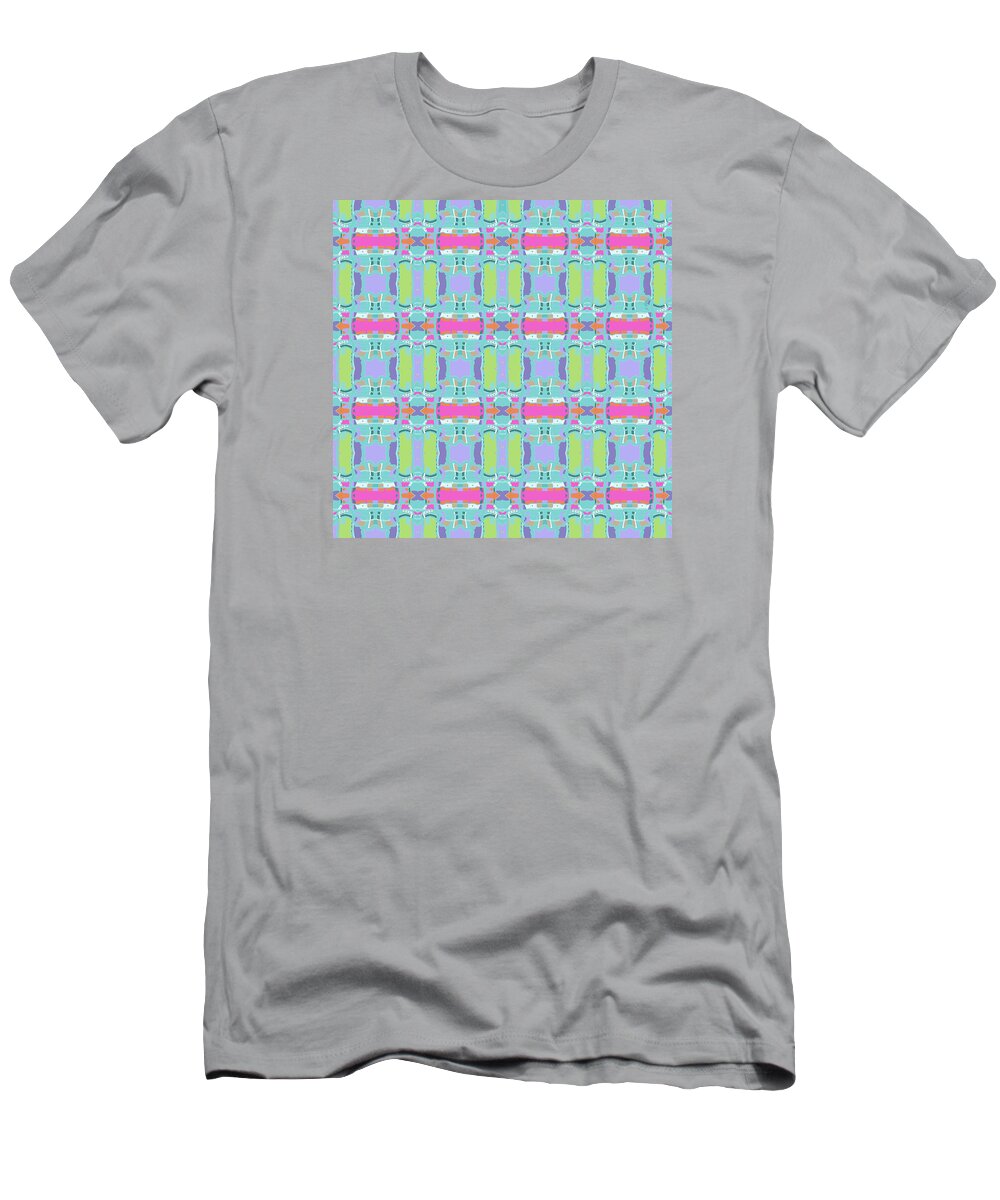 Joymckenzie T-Shirt featuring the digital art Cool Plaid No. 5 by Joy McKenzie