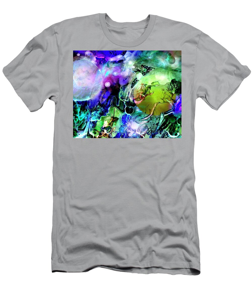 Universe T-Shirt featuring the painting Cosmic Web by John Dyess