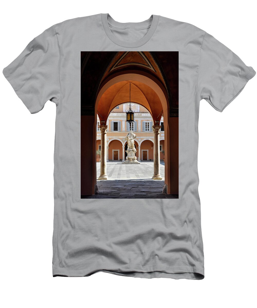 Italy T-Shirt featuring the photograph Courtyard in Pisa by Dutourdumonde Photography