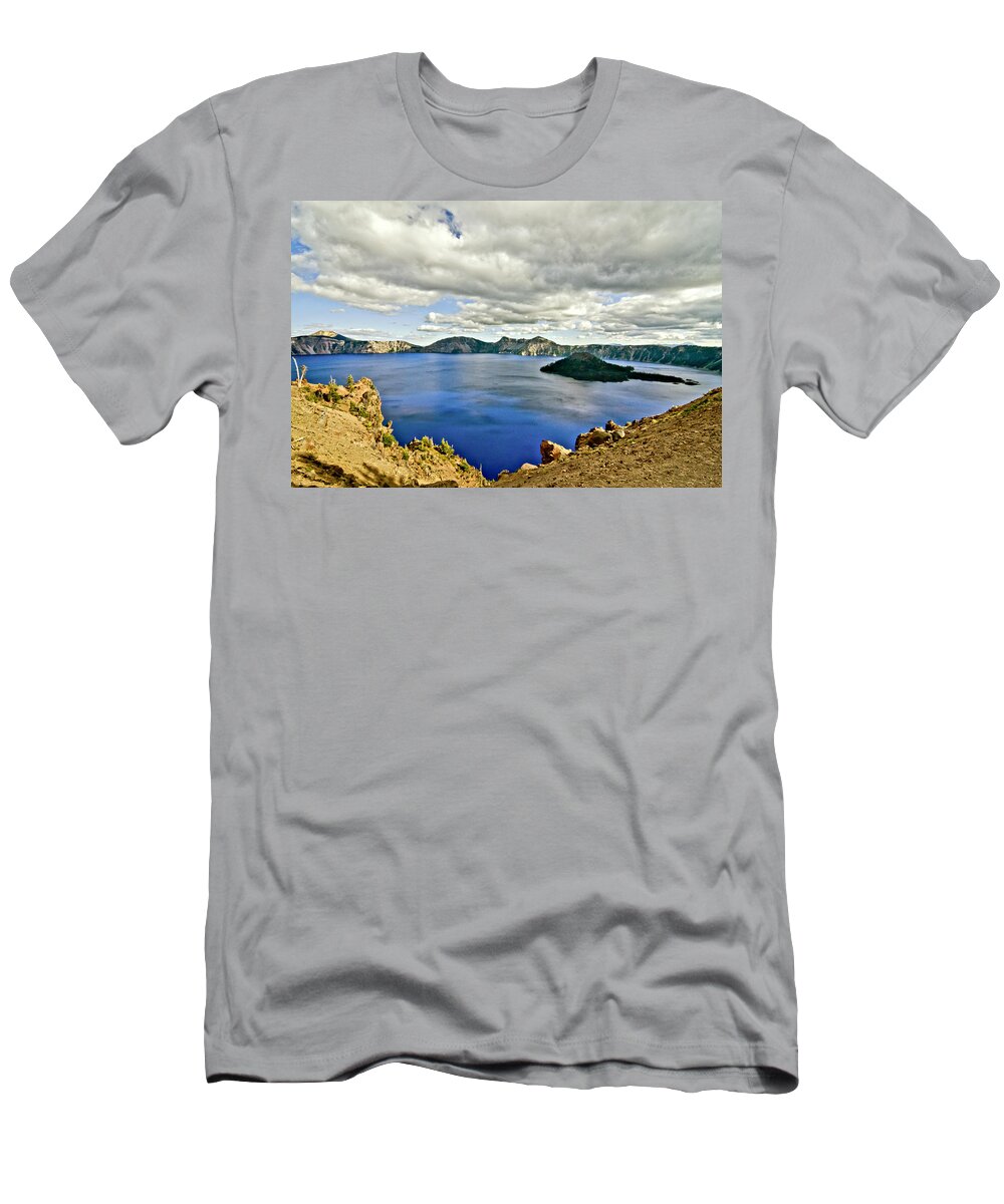 Crater Lake T-Shirt featuring the photograph Crater Lake I by Albert Seger