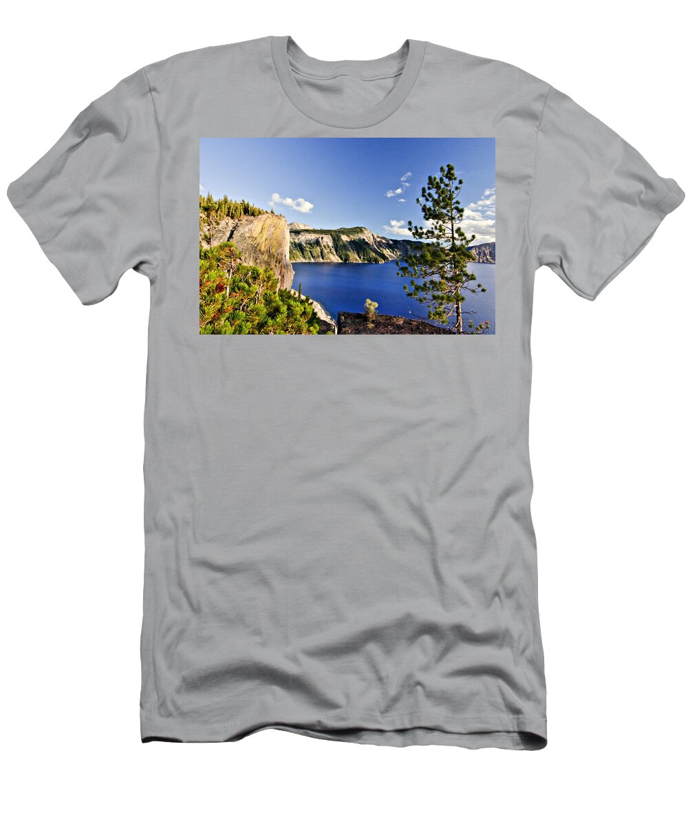 Crater Lake T-Shirt featuring the photograph Crater Lake II by Albert Seger