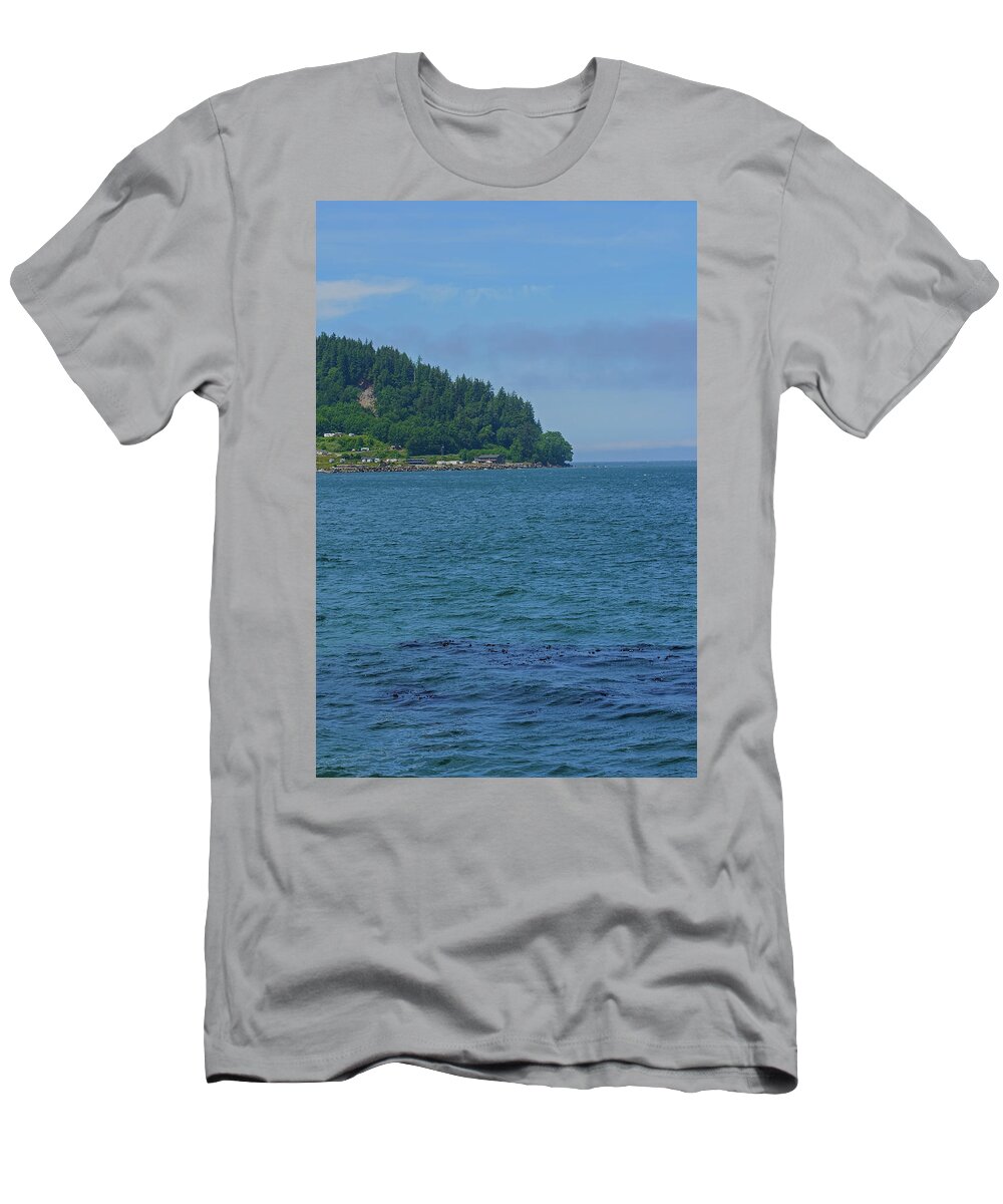Beach T-Shirt featuring the photograph Crescent Beach Right Panoramic by Tikvah's Hope