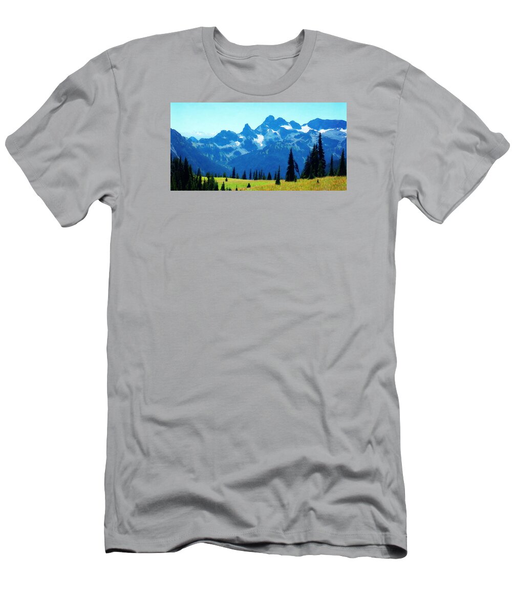 Mountains T-Shirt featuring the photograph Crests and Gaps by Timothy Bulone