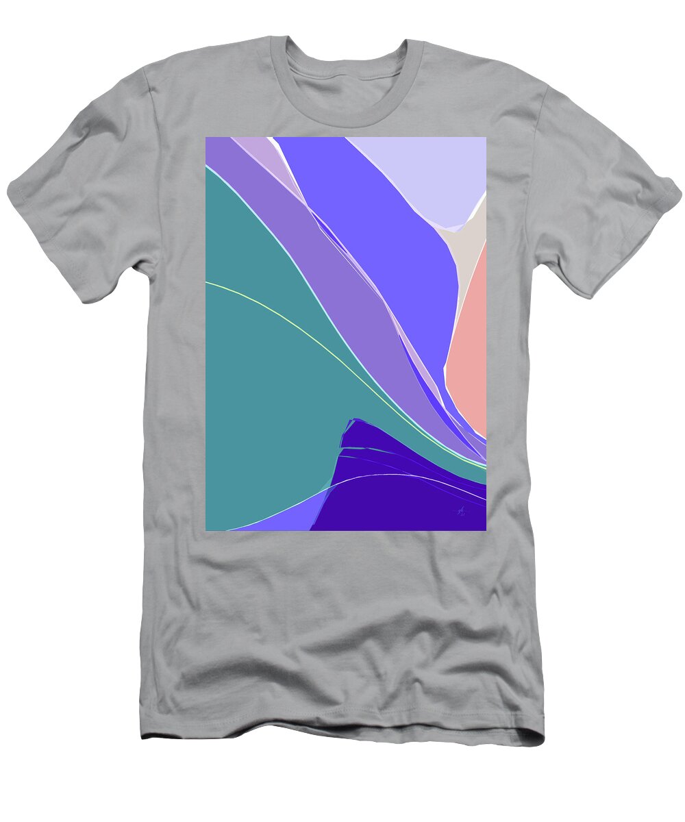 Abstract T-Shirt featuring the digital art Crevice by Gina Harrison