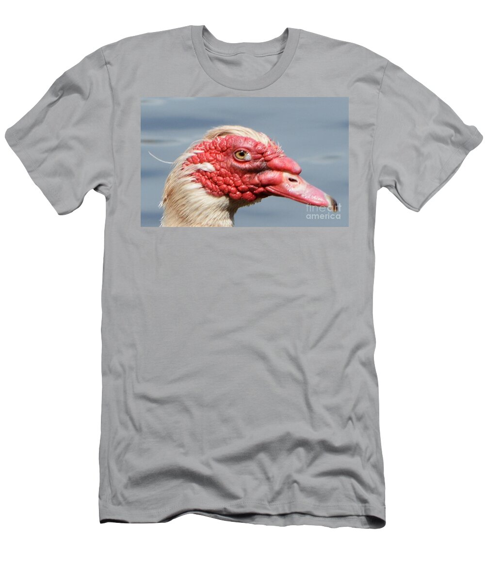 Geese T-Shirt featuring the photograph Crying Goose by Dani McEvoy