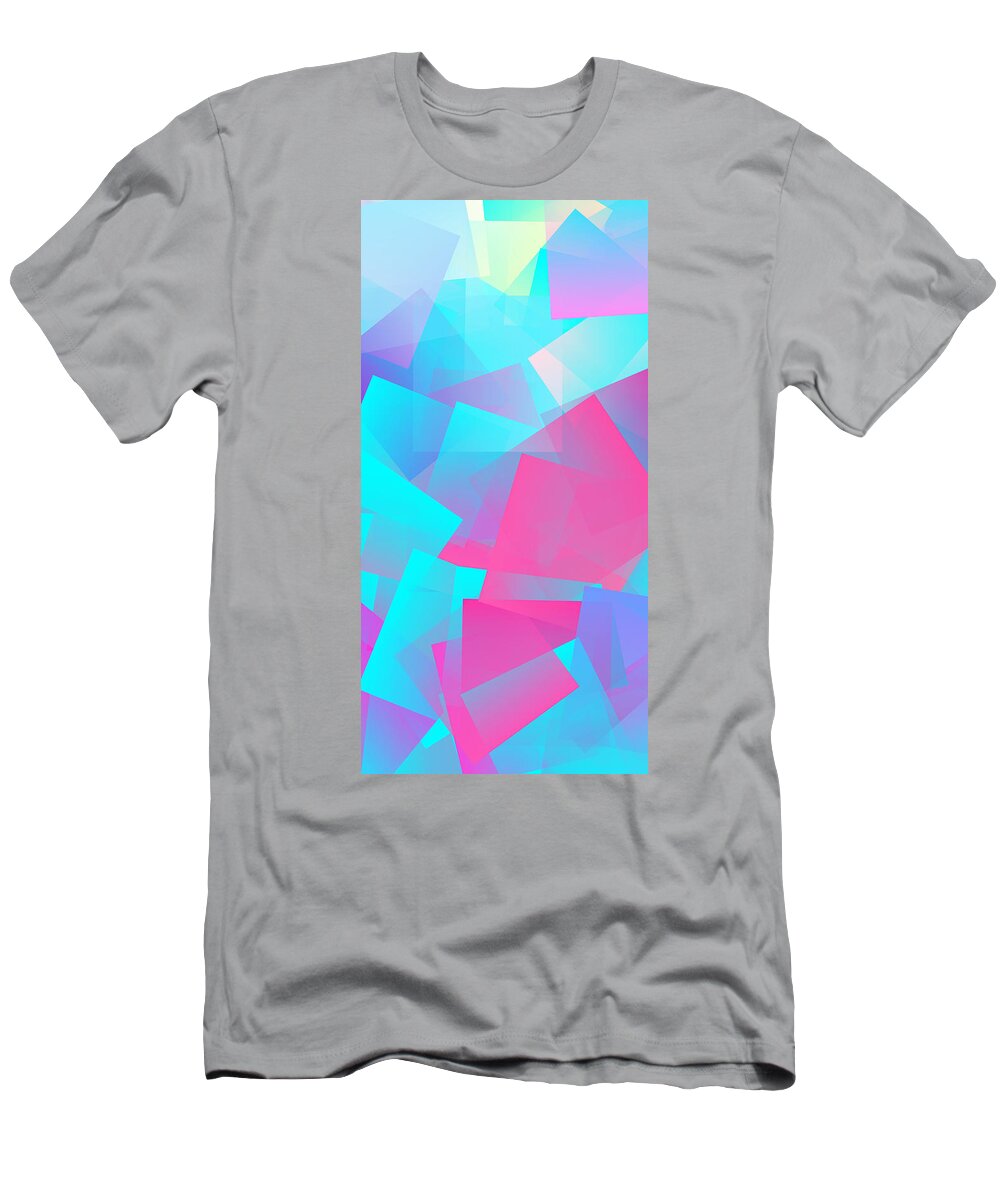 Abstract T-Shirt featuring the digital art Cubism Abstract 167 by Chris Butler