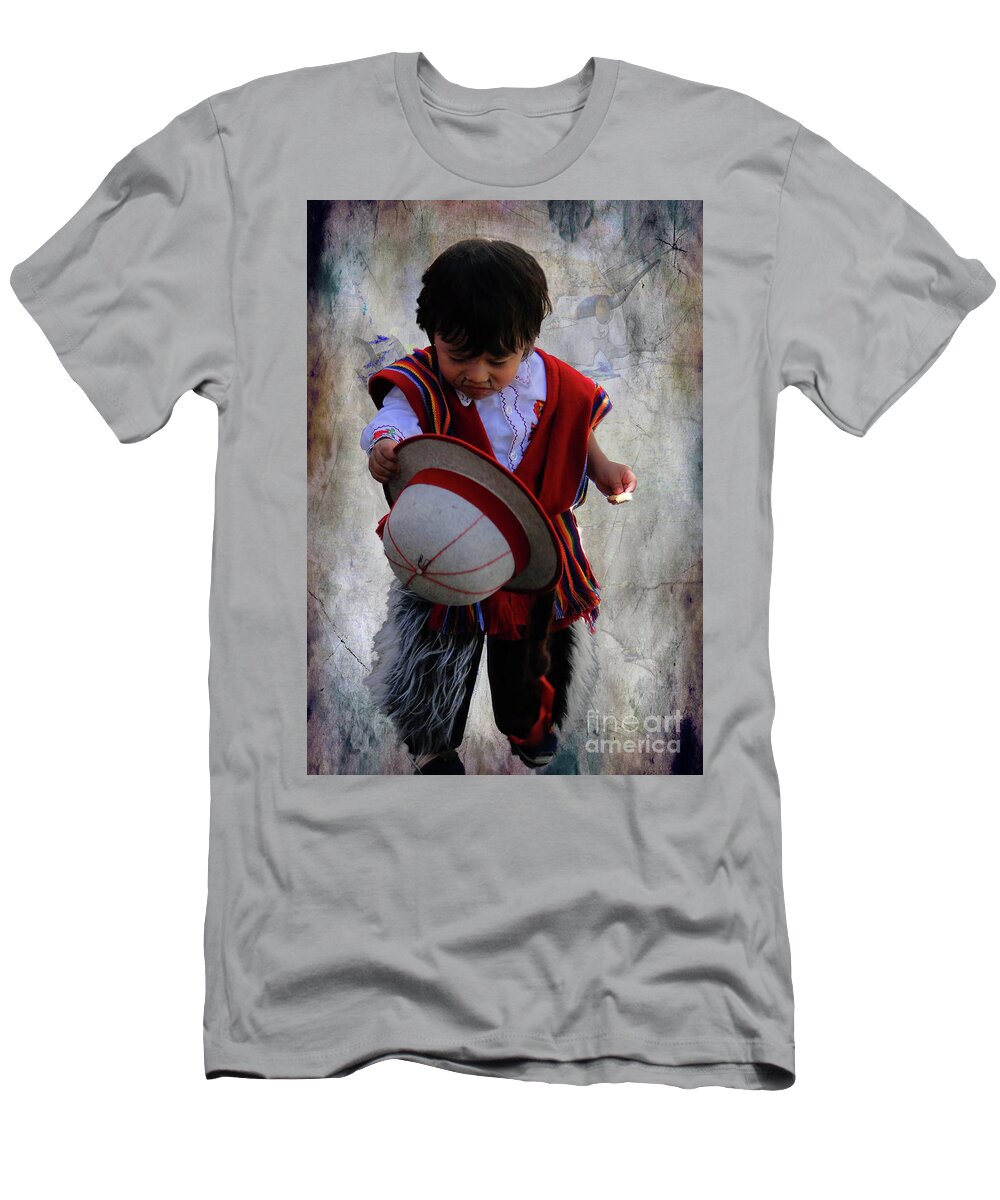 Boy T-Shirt featuring the photograph Cuenca Kids 944 by Al Bourassa