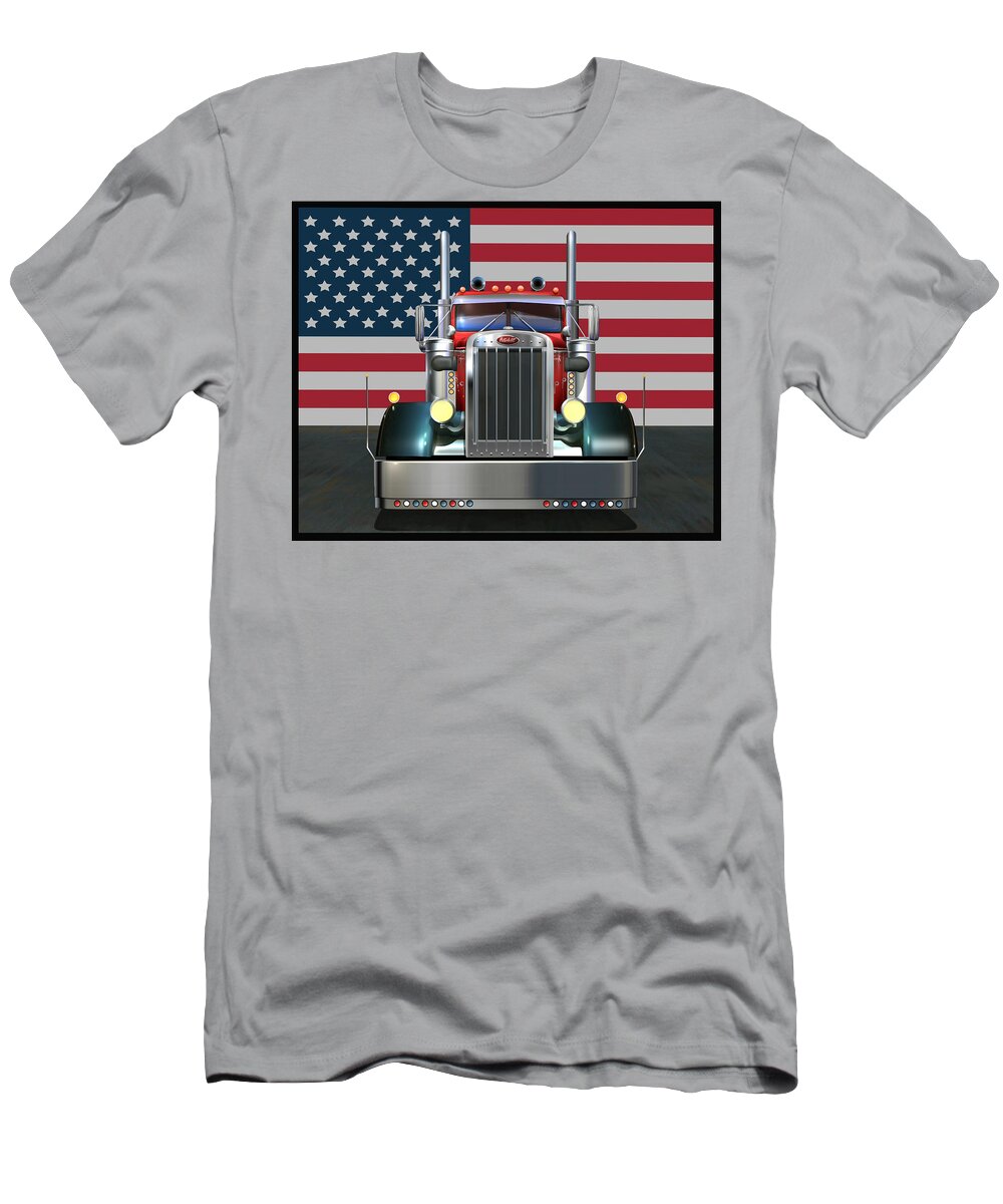 peterbilt american flag shirt