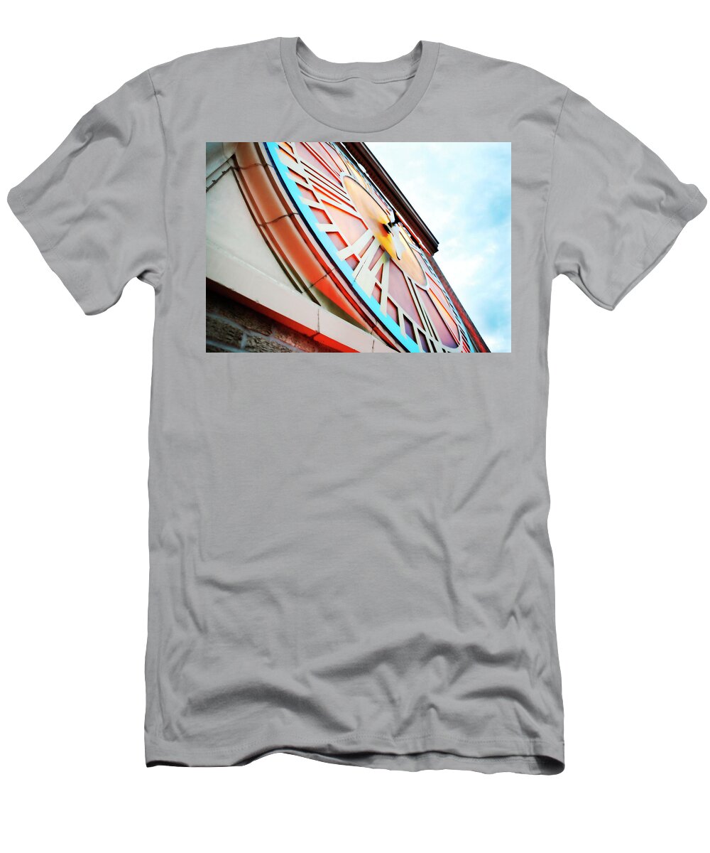 D&f T-Shirt featuring the photograph D and F Clock Tower Denver by Marilyn Hunt