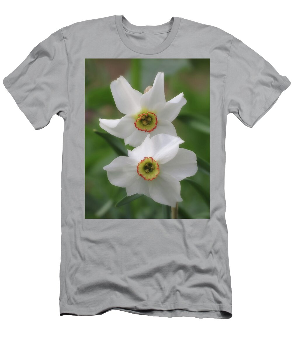 Daffodils T-Shirt featuring the photograph Daffodil White by MTBobbins Photography